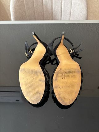 Sandalias tacón Maripaz negras talla 38