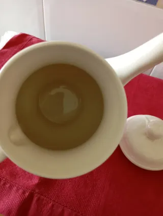 Tetera San Claudio Porcelana Blanca