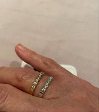 Anillos Oro Blanco/ Oro Dorado 18k