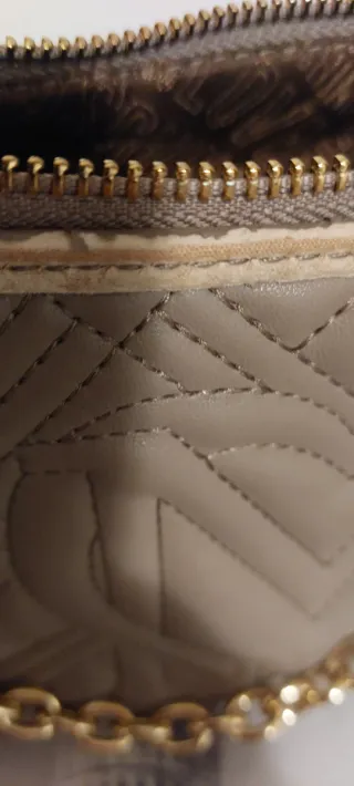 Borsa Love Moschino trapuntata beige oro