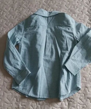 Camisa Gocco xadrez verde claro Tam 5/6