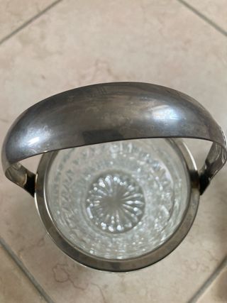 Secchiello porta ghiaccio in cristallo