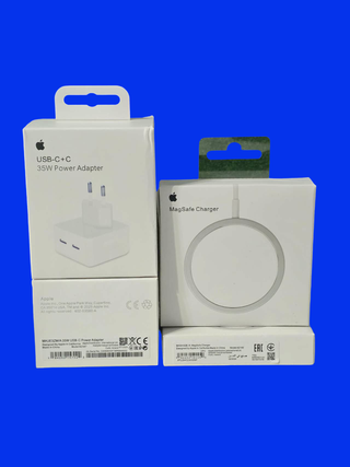 Cargador iPhone Adaptador Dual 35W y MagSafe 15W