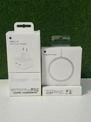Cargador iPhone Adaptador Dual 35W y MagSafe 15W