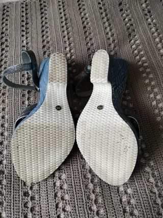 Sandalias Diesel Plata