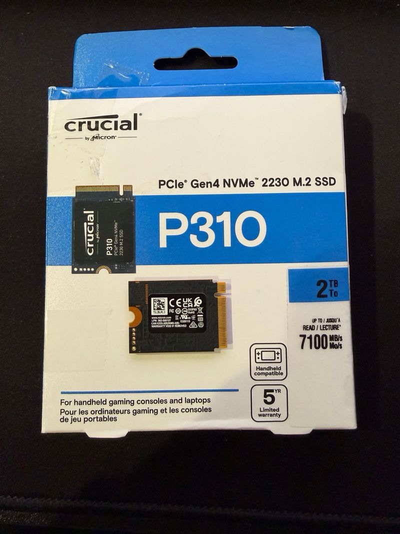 SSD Crucial P310 2TB NVMe PCIe Gen4 M.2 2230 afbeelding 2