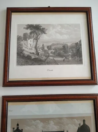 Riproduzione stampe antiche incorniciate