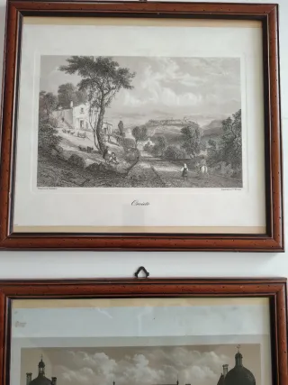 Riproduzione stampe antiche incorniciate