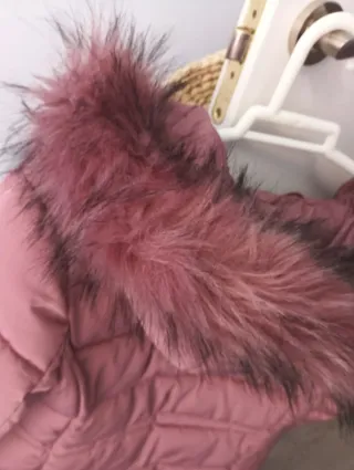Chaqueta acolchada rosa talla L