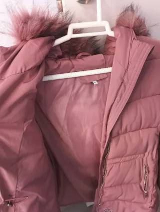 Chaqueta acolchada rosa talla L