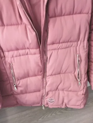 Chaqueta acolchada rosa talla L