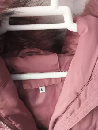 Chaqueta acolchada rosa talla L