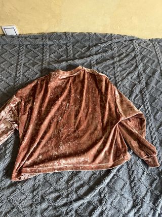 Jersey rosa terciopelo muy fino