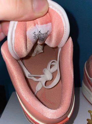 Air Jordan 1 Low rosas y blancas nuevas