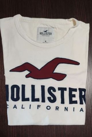 Camiseta Hollister Blanca Talla M