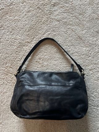 Borsa Coccinelle a spalla vera pelle nera