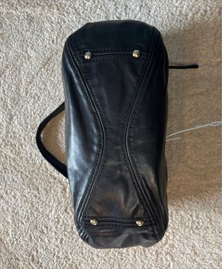 Borsa Coccinelle a spalla vera pelle nera