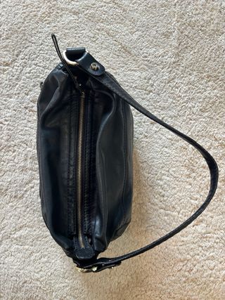 Borsa Coccinelle a spalla vera pelle nera