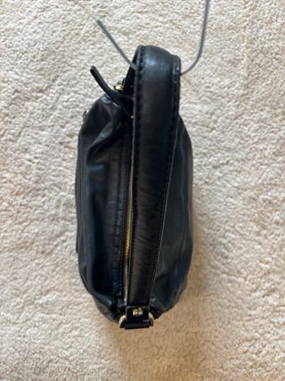 Borsa Coccinelle a spalla vera pelle nera