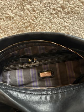 Borsa Coccinelle a spalla vera pelle nera