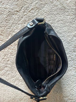 Borsa Coccinelle a spalla vera pelle nera