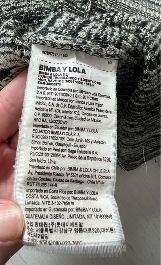 Jersey Bimba y Lola mujer talla S