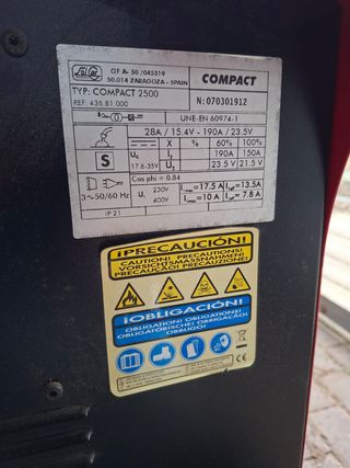 Soldador Gala Gar Compact 2500