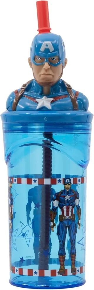 Vasos Infantil - Capitan America 4 UNIDADES