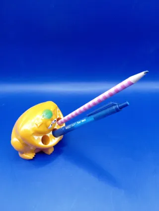 Portapenne mostro arancione