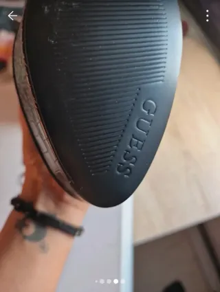 Botines Guess Negros Tacón Plataforma