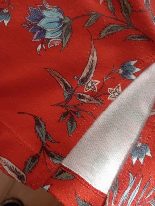 Vestido Zara estampado flores elástico