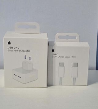 Cargador iPhone Adaptador Dual 35w+Cable C/C 240w