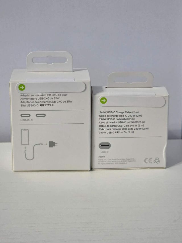 Cargador iPhone Adaptador Dual 35w+Cable C/C 240w