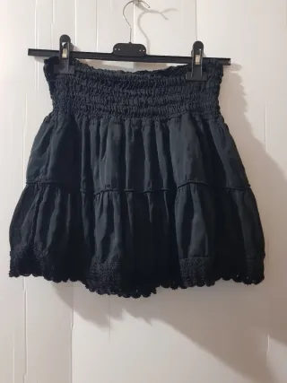 Minigonna nera 70% seta