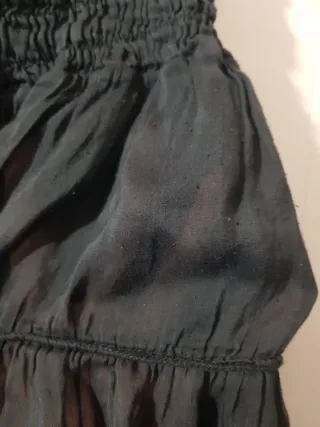 Minigonna nera 70% seta