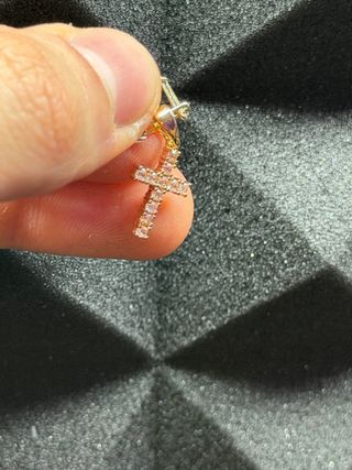 Collar Plata de Ley Cruz Circonitas