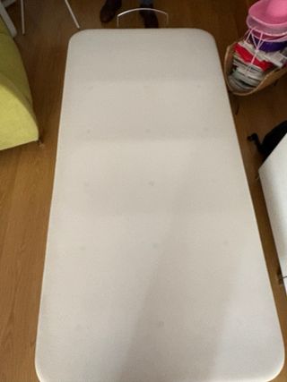 Canapé abatible blanco tela