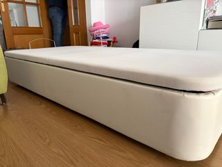 Canapé abatible blanco tela