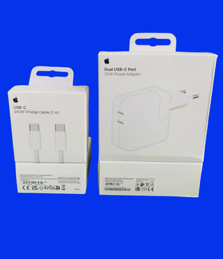 Cargador iPhone Adaptador Dual 35w+Cable C/C 240w