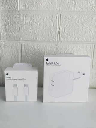 Cargador iPhone Adaptador Dual 35w+Cable C/C 240w
