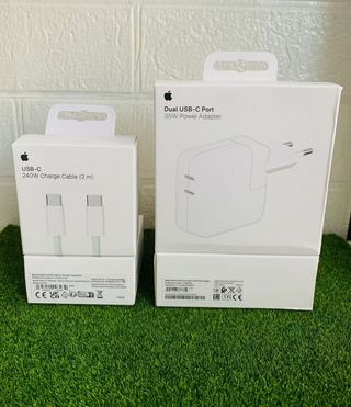 Cargador iPhone Adaptador Dual 35w+Cable C/C 240w