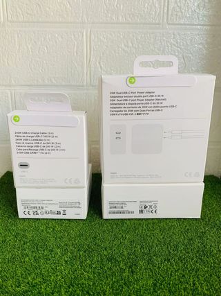 Cargador iPhone Adaptador Dual 35w+Cable C/C 240w