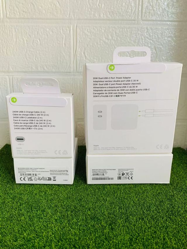 Cargador iPhone Adaptador Dual 35w+Cable C/C 240w