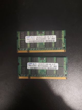 2x Samsung 2GB DDR2 PC2-6400S RAM
