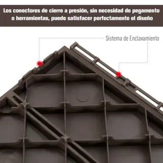 Set de 9 Baldosas Cuadradas 30x30 cm  Área 0,81m2