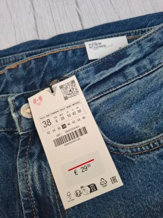 Vaqueros Zara Wide Leg Mujer Talla 38