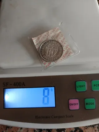 Moneda Valencia C.F. 1995-1996,en plata