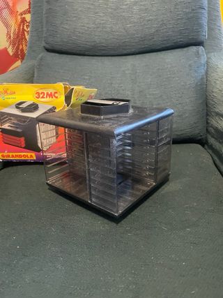 PORTA MUSICASSETTE GIRANDOLA VINTAGE AUDIO