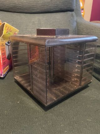 PORTA MUSICASSETTE GIRANDOLA VINTAGE AUDIO