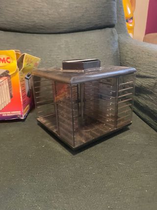 PORTA MUSICASSETTE GIRANDOLA VINTAGE AUDIO